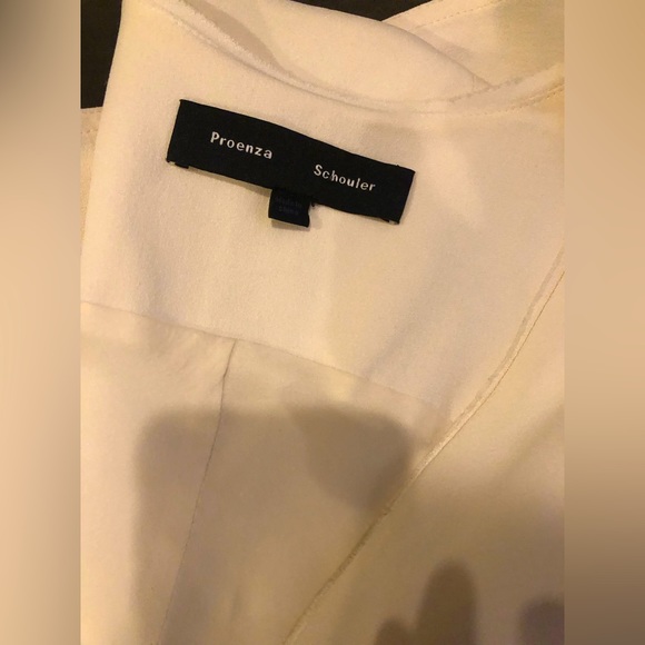 Proenza Schouler Cream V-Neck Dress-Size 2 - Picture 2 of 6